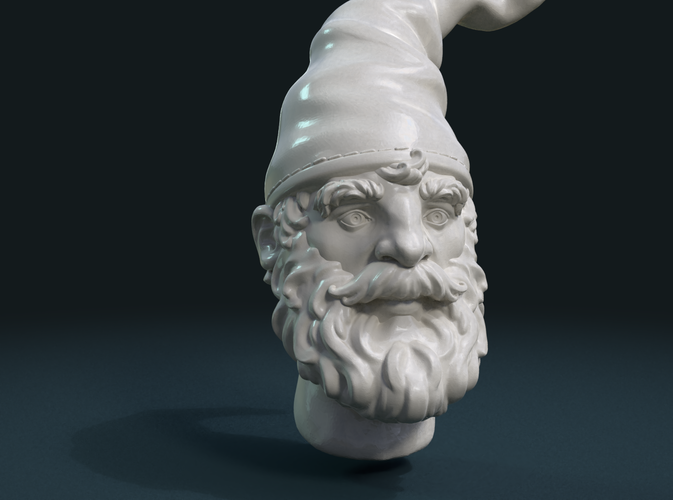 Gnome Head 3D Print 222705