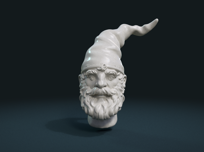 Gnome Head 3D Print 222708