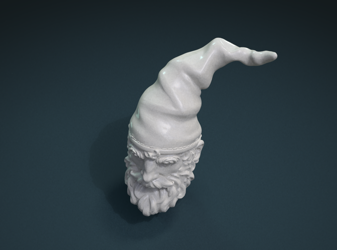 Gnome Head 3D Print 222709