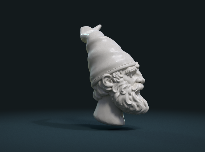 Gnome Head 3D Print 222710
