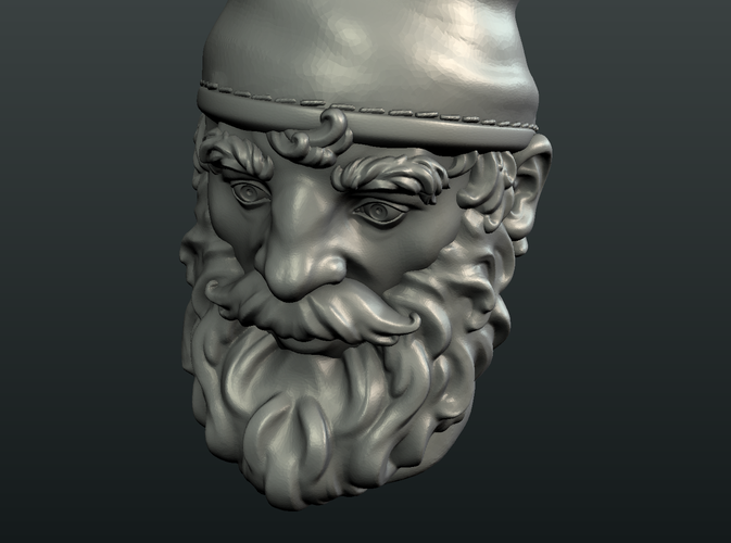 Gnome Head 3D Print 222716