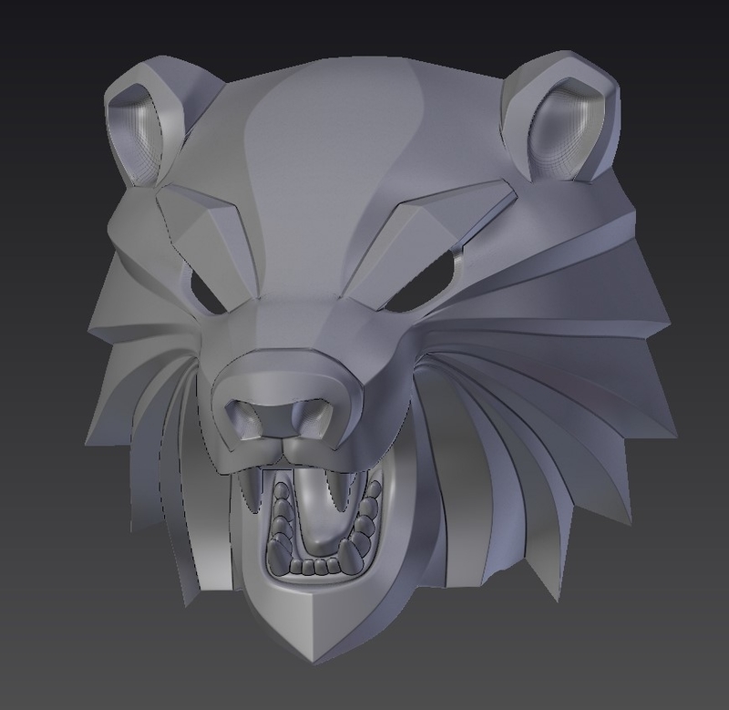 Bear head mask from The Witcher 3