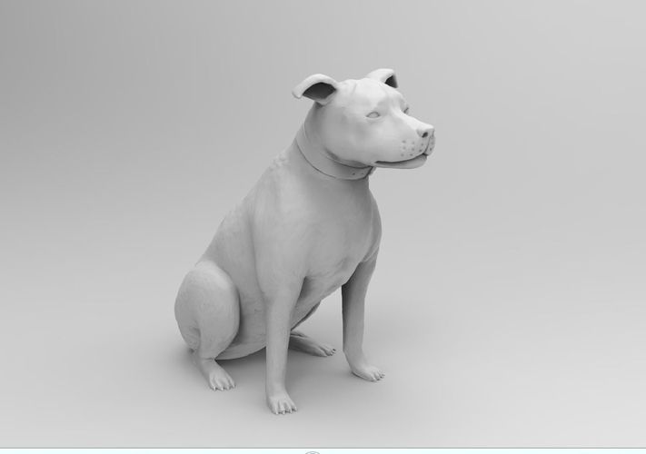 Dog sitting 3D Print 222794