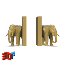 Elephant desktop bookends - Thumbnail 2