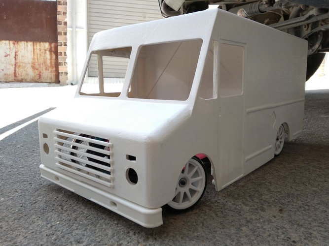 RC truck body delivery 1 10 scale 3D print model