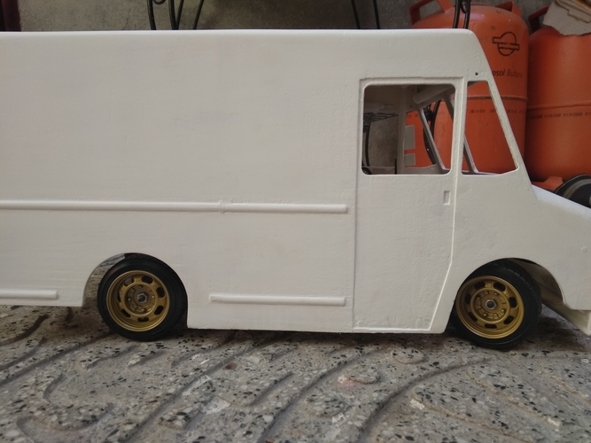 3d Printed Rc Truck Body Delivery 1 10 Scale 3d Print Model By