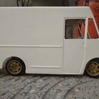 RC truck body delivery 1 10 scale 3D print model - Thumbnail 6
