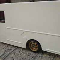 RC truck body delivery 1 10 scale 3D print model - Thumbnail 7