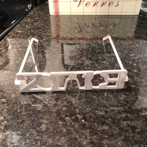 New Years 2019 Glasses 3D Print 222919