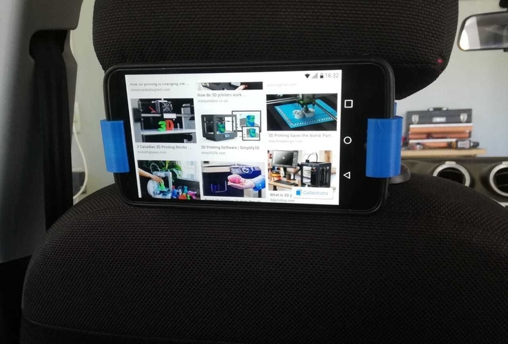 Car Headrest Cell Phone Holder