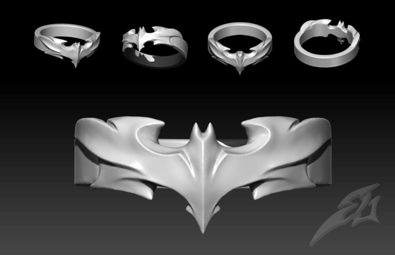 Dark Knight Ring 3D Print 223034
