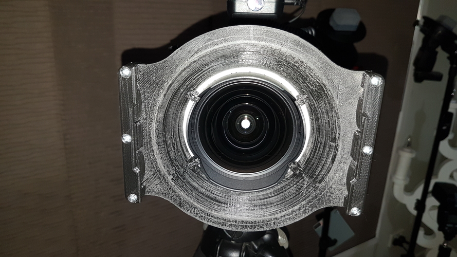 Filter Holder for Tokina 16-28mm Lens - 150mm Glass 3D Print 223070