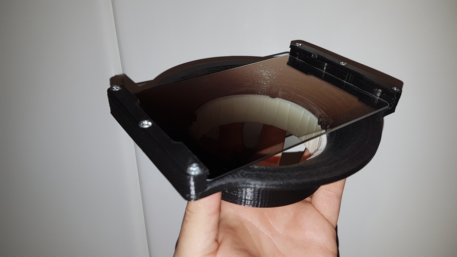 Filter Holder for Tokina 16-28mm Lens - 150mm Glass 3D Print 223073
