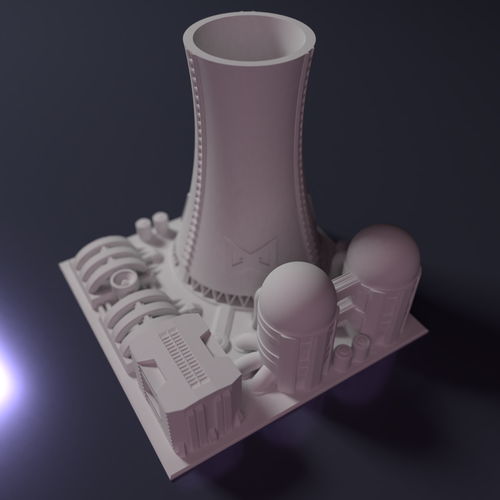 Nuclear power plant - Building 3D Print 223199