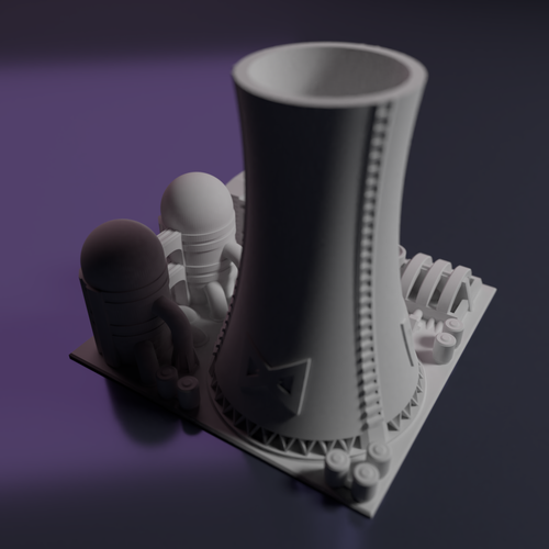 Nuclear power plant - Building 3D Print 223200
