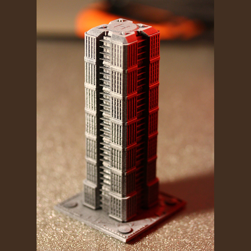 Skyscraper building for game like Monsterpocalypse 3D Print 223207