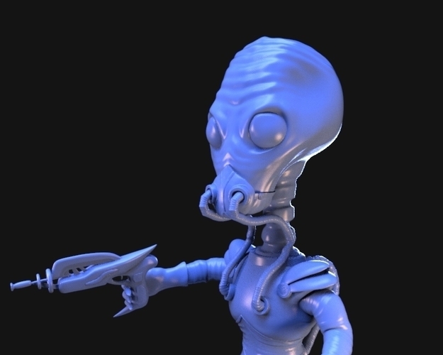 Retro Alien 1950s 3D Print 223269