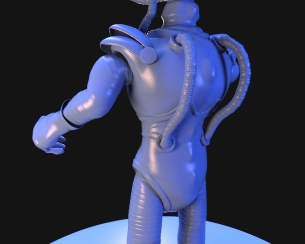 Retro Alien 1950s 3D Print 223273