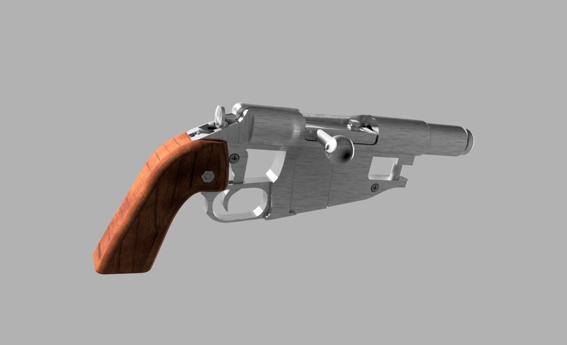 Obrez Pistol  (working!!) 3D Print 223346