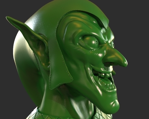 Green Goblin Bust 3D Print 223369