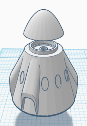 SPACEX Dragon Capsule (Manned) 3D Print 223386