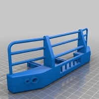 Small Traxxas TRX-4 Front Bumper V3 3D Printing 223397
