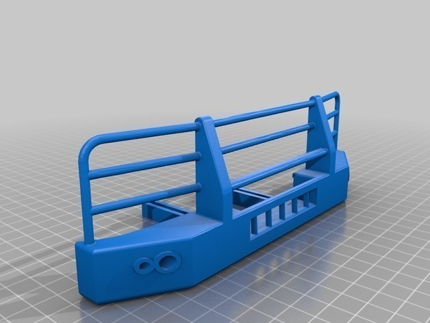 Traxxas TRX4 Low-Profile Front Bumper 3D model 3D printable