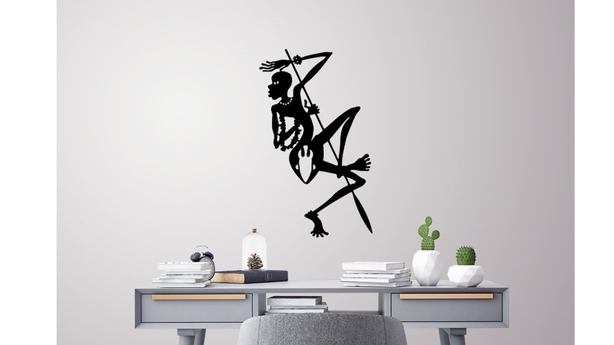 AFRICAN FOLKLORE WALL DECORATION 3D Print 223415