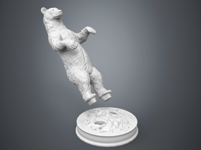 Black Bear Sculpture 3D Print 223601