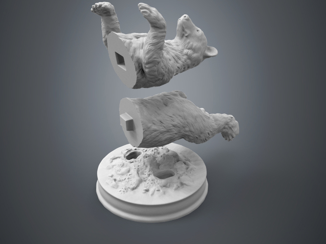 Black Bear Sculpture 3D Print 223602