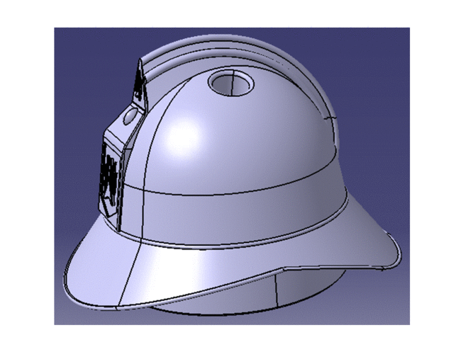 French fireman helmet 1895 3D Print 223934