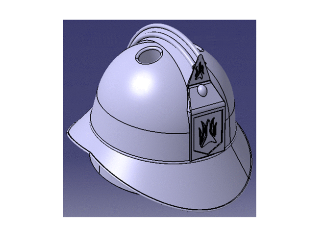 French fireman helmet 1895 3D Print 223935