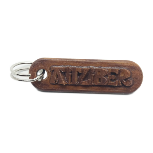 AITZIBER Personalized keychain embossed letters 3D Print 224225