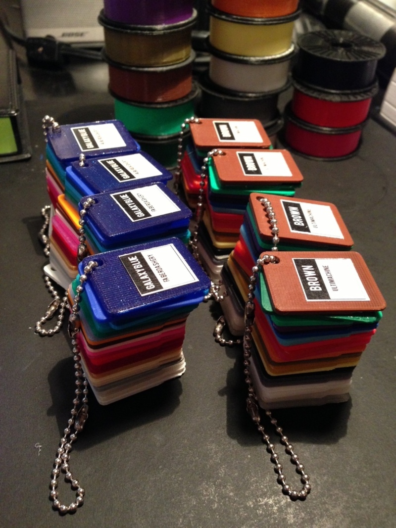 Filament Color Sample Chip - Pinshape