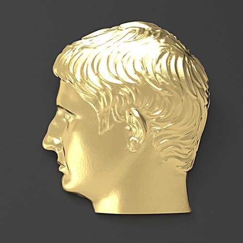 Augustus Emperor Pendant  3D Print 224291