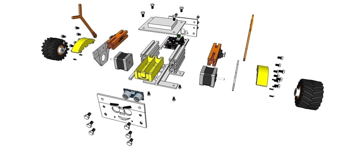 ProfileBlock™ - Balancing Robot - DIY Robot Platform 3D Print 224446