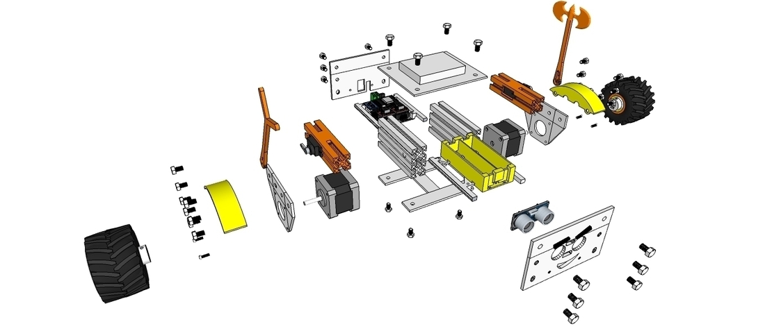 ProfileBlock™ - Balancing Robot - DIY Robot Platform 3D Print 224447