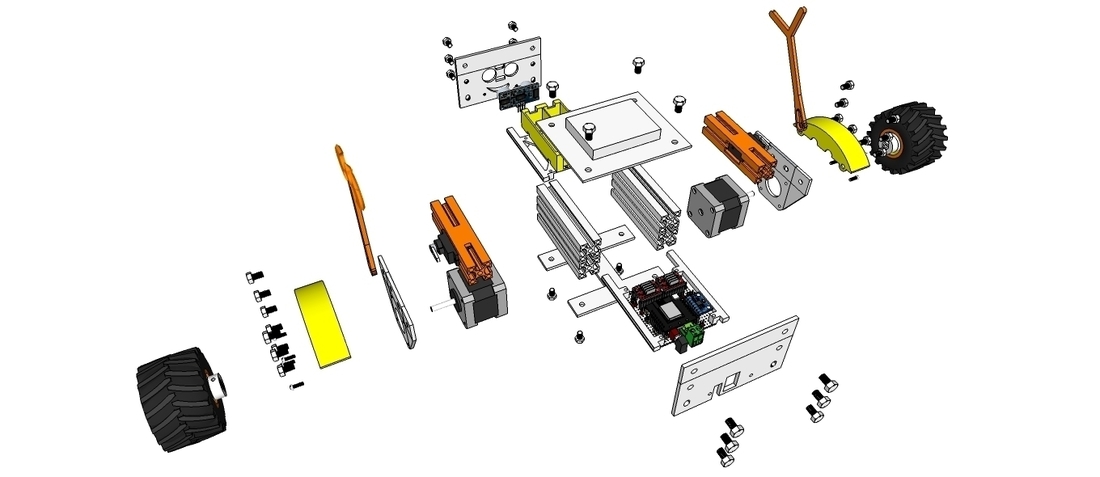 ProfileBlock™ - Balancing Robot - DIY Robot Platform 3D Print 224449
