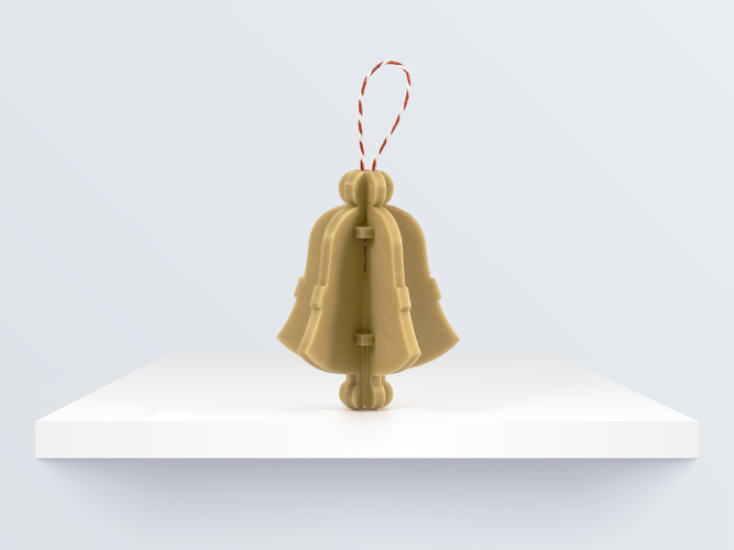 CHRISTMAS ORNAMENT: BELL BY BQ 3D Print 224501