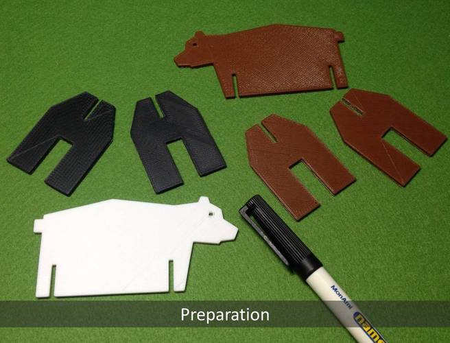 Simple animals 6 - Bear & Panda 3D Print 22456