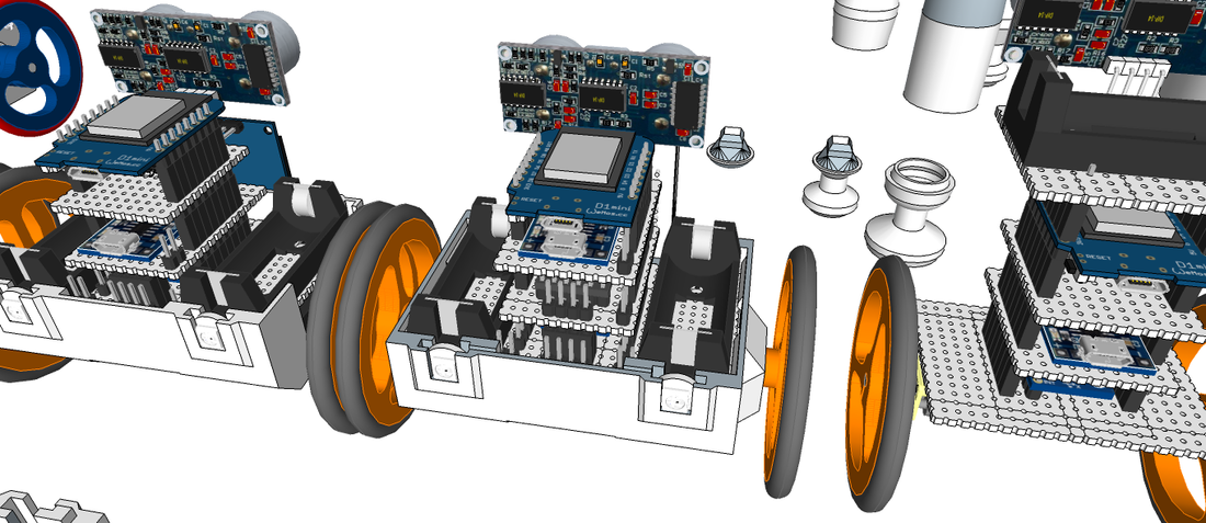 miniMe™ - DIY mini Robot Platform - Design Concepts 3D Print 224581