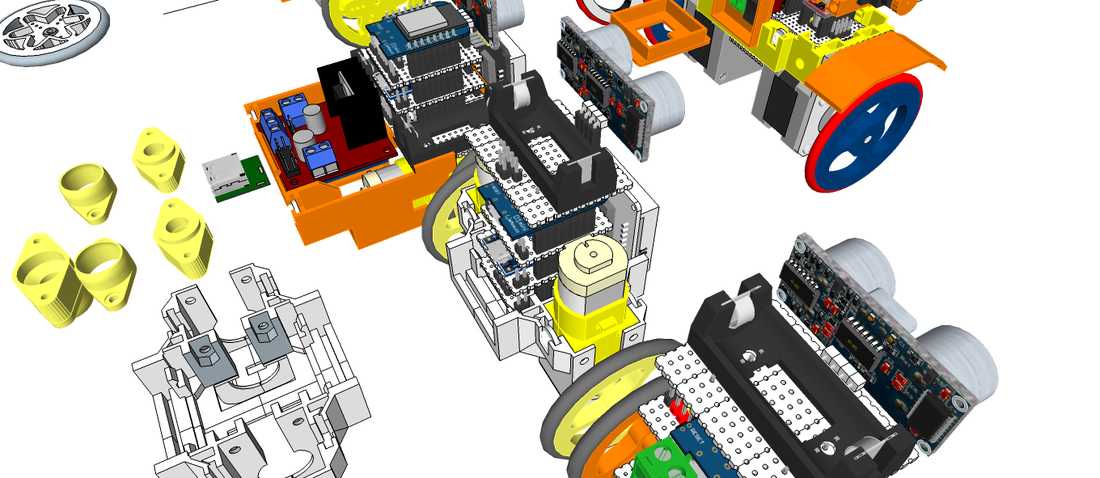 miniMe™ - DIY mini Robot Platform - Design Concepts 3D Print 224596