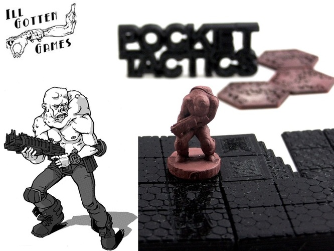 Pocket-Tactics Mutant Bounty Hunter 3D Print 2246