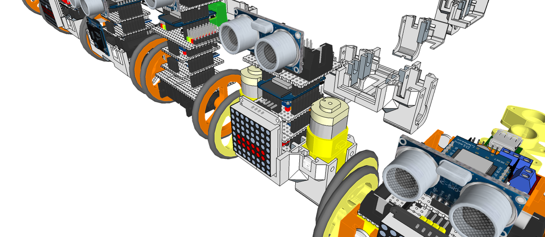 miniMe™ - DIY mini Robot Platform - Design Concepts 3D Print 224600