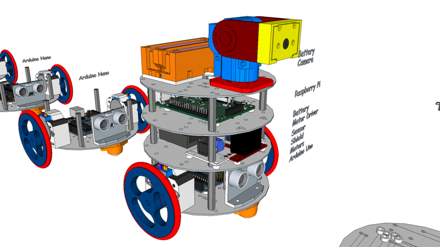 diskBot™ - DIY Robot Platform - Design Concepts 3D Print 224614