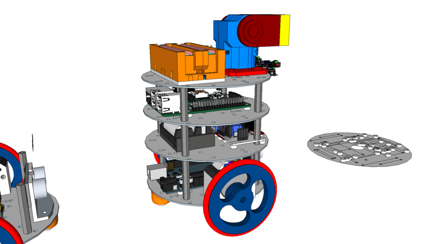 diskBot™ - DIY Robot Platform - Design Concepts 3D Print 224615