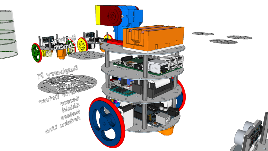 diskBot™ - DIY Robot Platform - Design Concepts 3D Print 224617