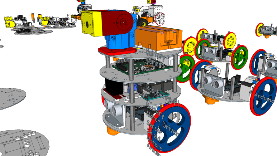 diskBot™ - DIY Robot Platform - Design Concepts 3D Print 224618