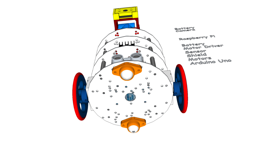 diskBot™ - DIY Robot Platform - Design Concepts 3D Print 224619