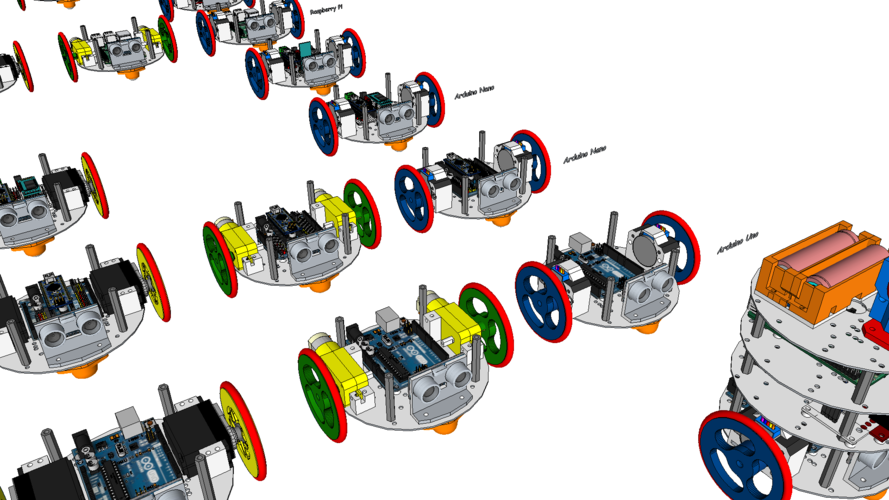 diskBot™ - DIY Robot Platform - Design Concepts 3D Print 224624